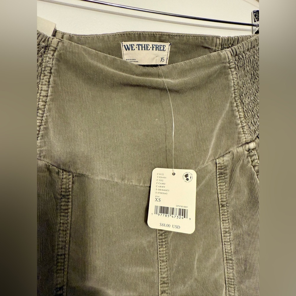 Free People Lunan Crop Harem Cord Jeans We The Free XS - Picture 6 of 11